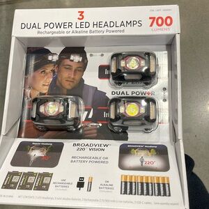 NWT 🔦Infinity 700L Hybrid 3Pack Headlamo